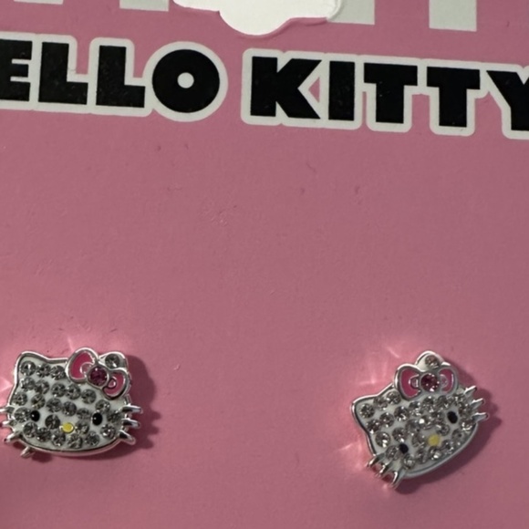 Hello Kitty Earrings – Sanrio Jacmel – Fine Silver Plated – Brand New - Picture 4 of 5